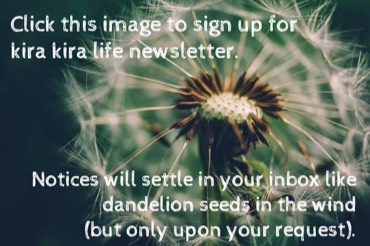 kira kira life newsletter